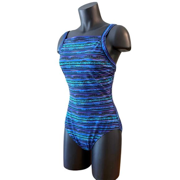 Miraclesuit Size 10 One Piece Swimsuit NWOT Vintage 90s Square Neck 6533102 - Picture 1 of 13